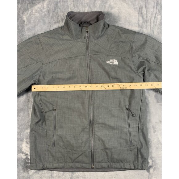 The North Face Full Zip Jacket Men’s L Dark Gray Rain Outdoor Embroidered Logo - Picture 11 of 12